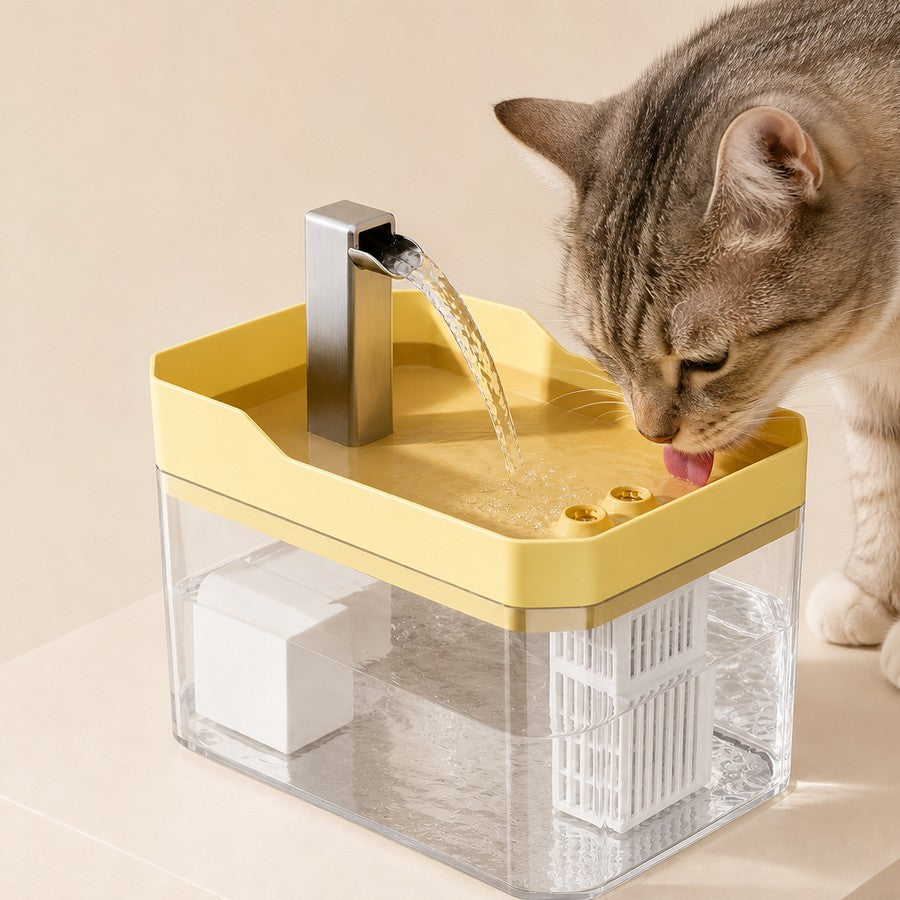 Smart Water Fountain in use